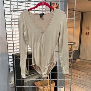Rue21 Beige Long Sleeve Bodysuit